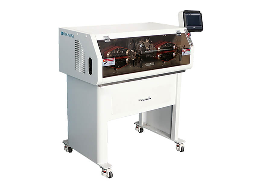 Big wire cut and strip machine