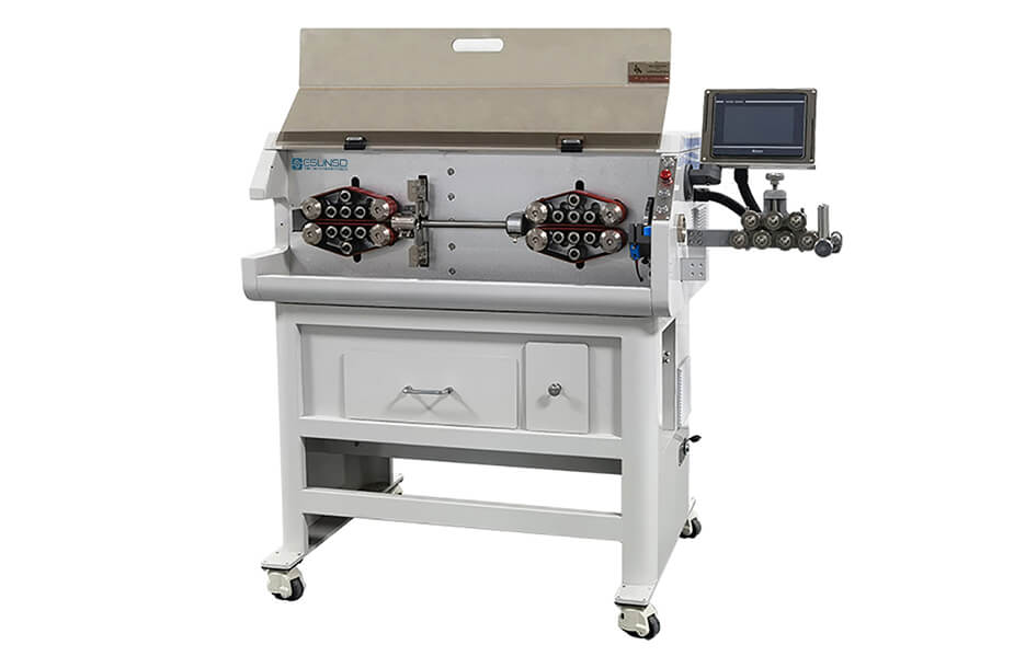 Big wire cut and strip machine