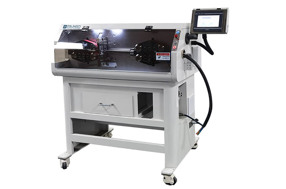 cable cutting and stripping machine